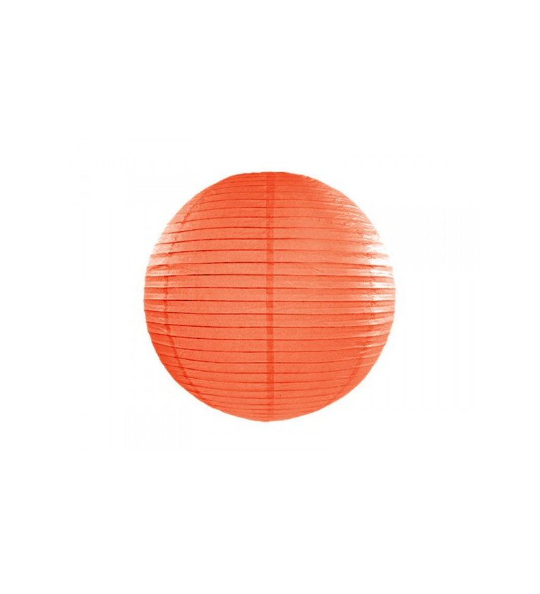Oranžový lampión - koule 45 cm