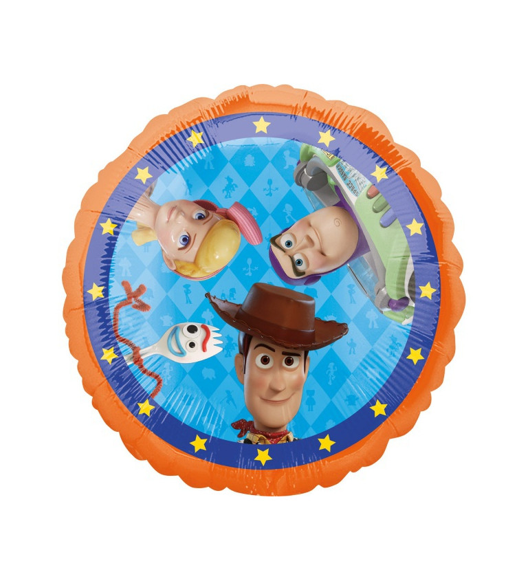 Kulatý fóliový balónek Toy Story 4
