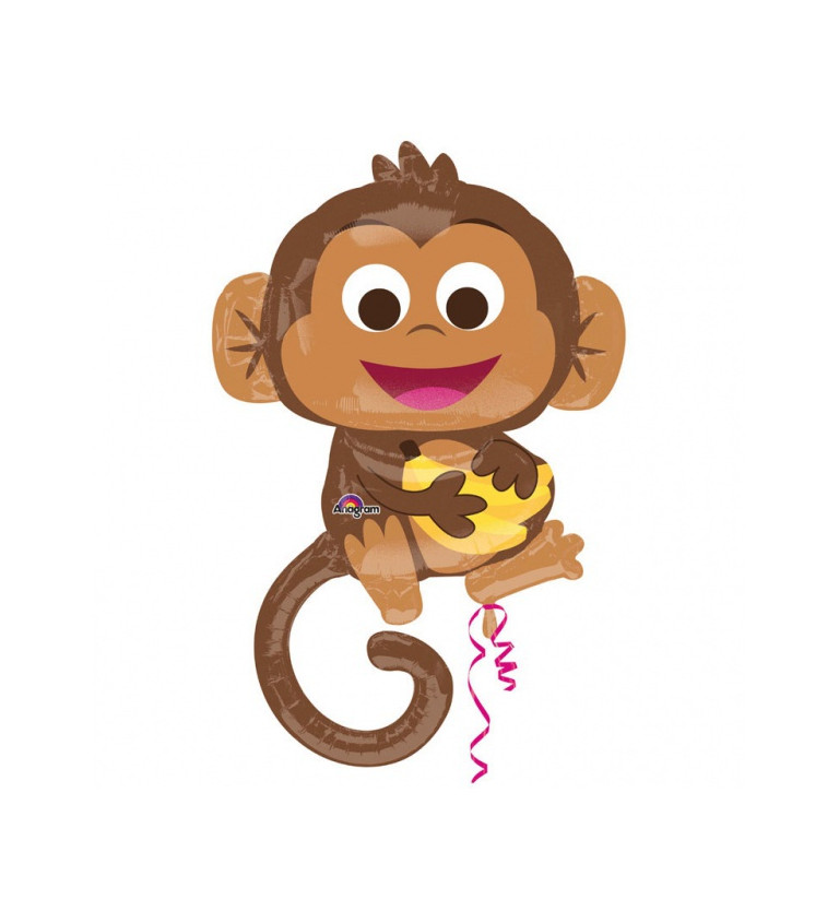 Fóliový balónek - Opička
