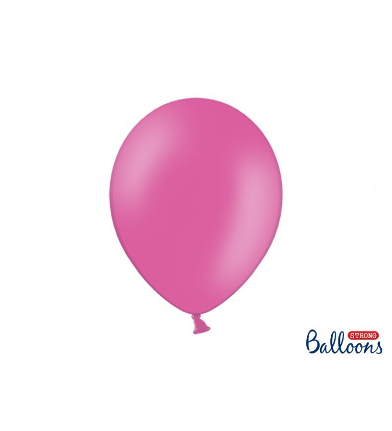 Balónek pastelový - růžová barva - 10 ks