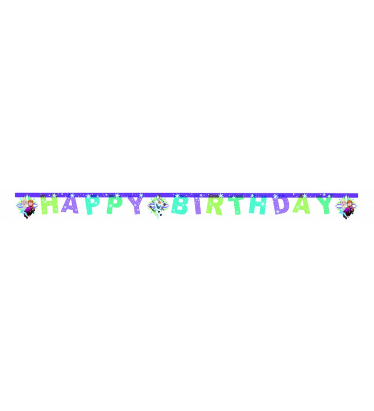 Girlanda Happy Birthday - Frozen
