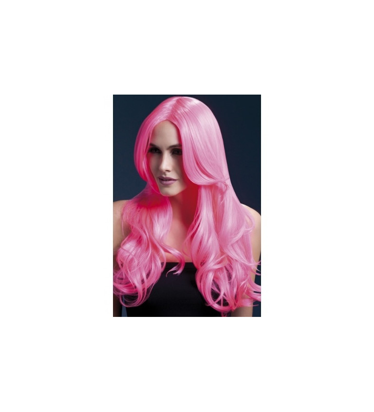 Dámská paruka Khloe - neonově růžová