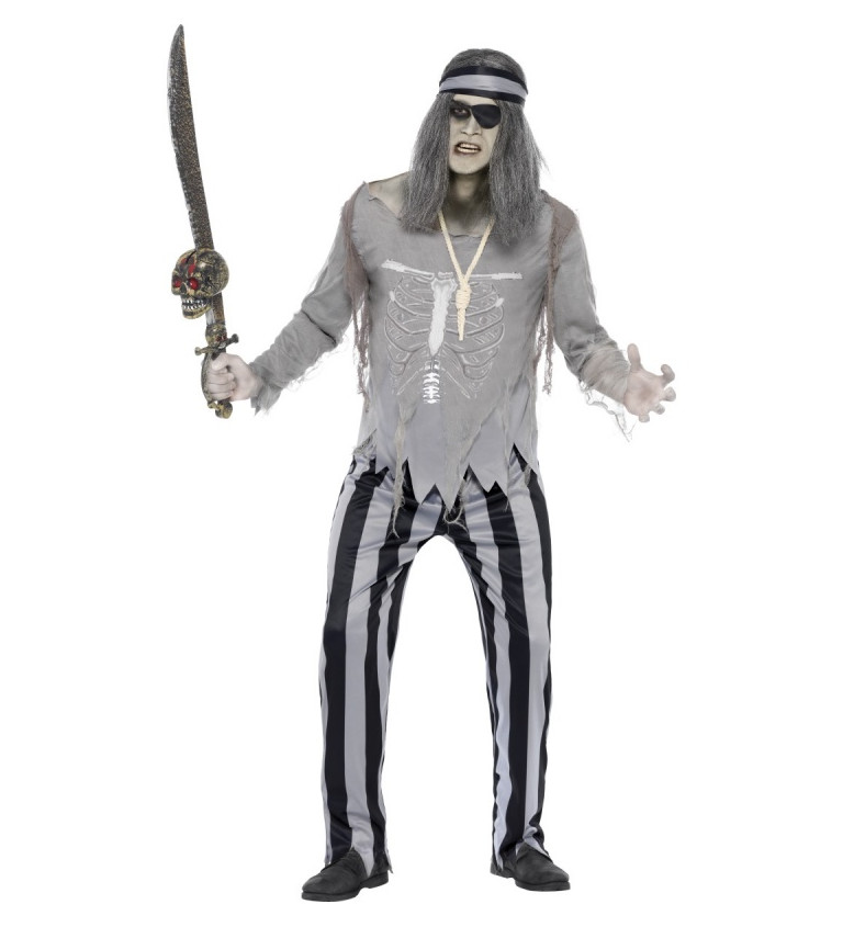 Pánský kostým - pirátský zombie