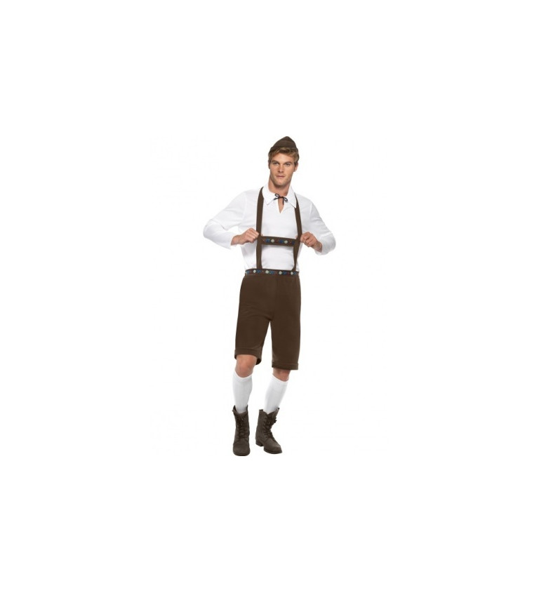 Kostým na Oktoberfest - tmavě hnědý