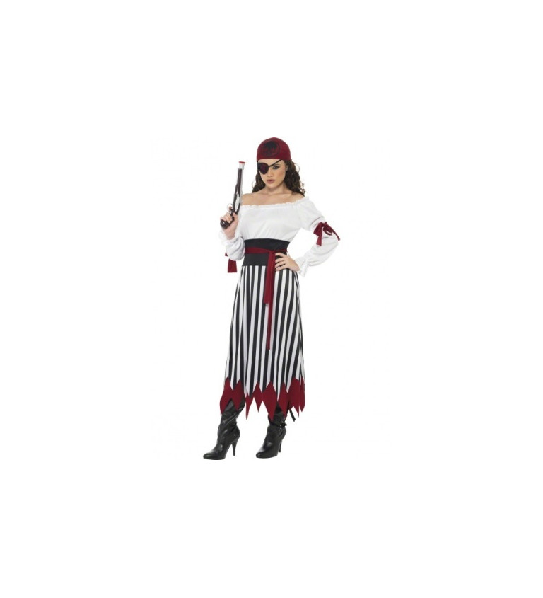 Kostým Pirátky - dlouhé šaty