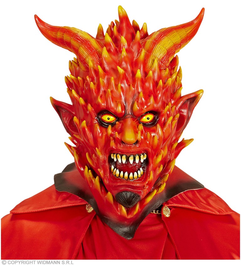 Maska - ohnivý ďábel