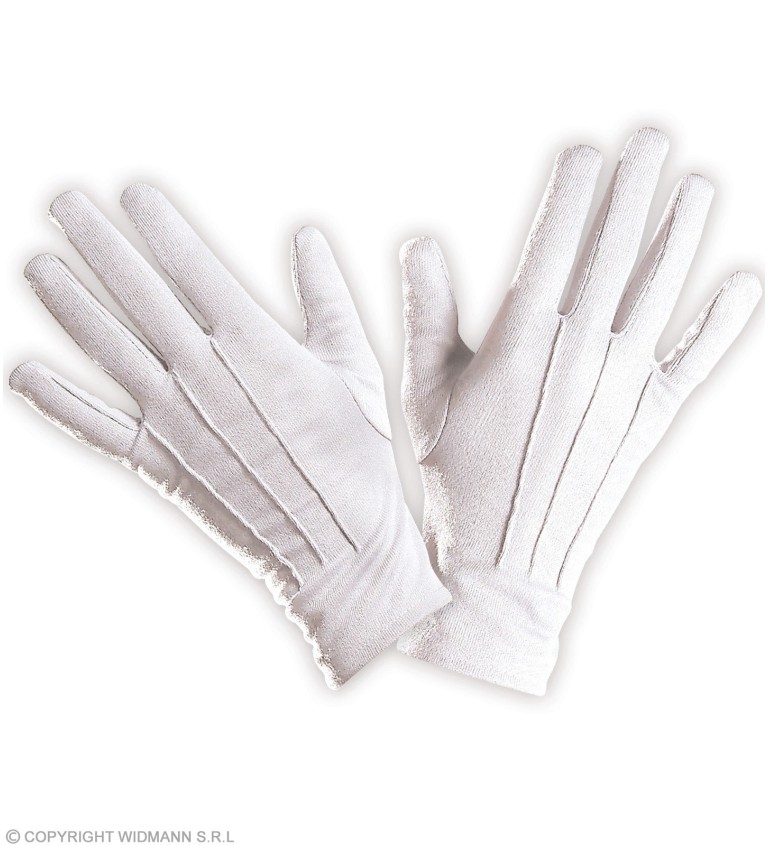 Dámské bílé rukavičky