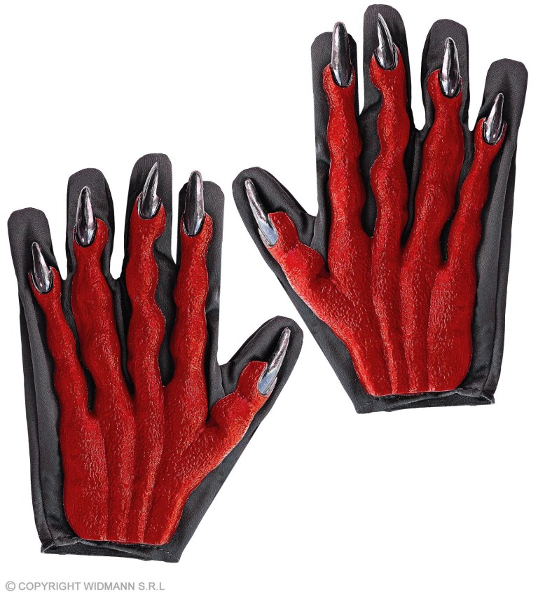 Hororové rukavice pro čerta
