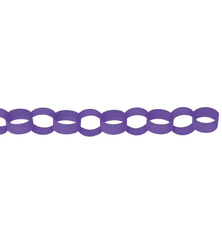 Girlanda řetězová fialová