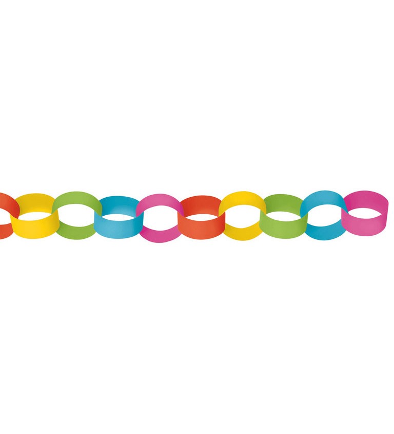 Girlanda - barevný řetěz