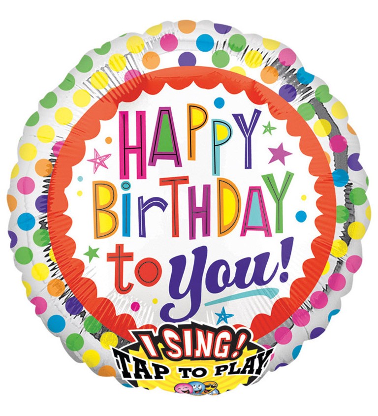 Zpívající balónek - Happy Birthday to You