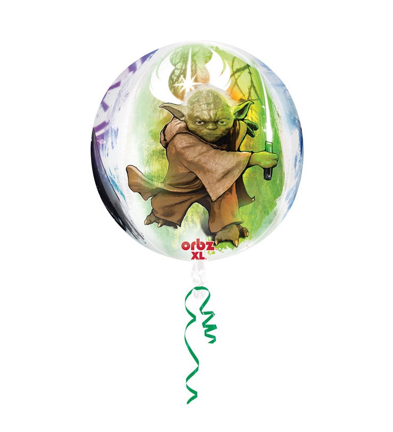 Fóliový balónek Yoda - kulatý