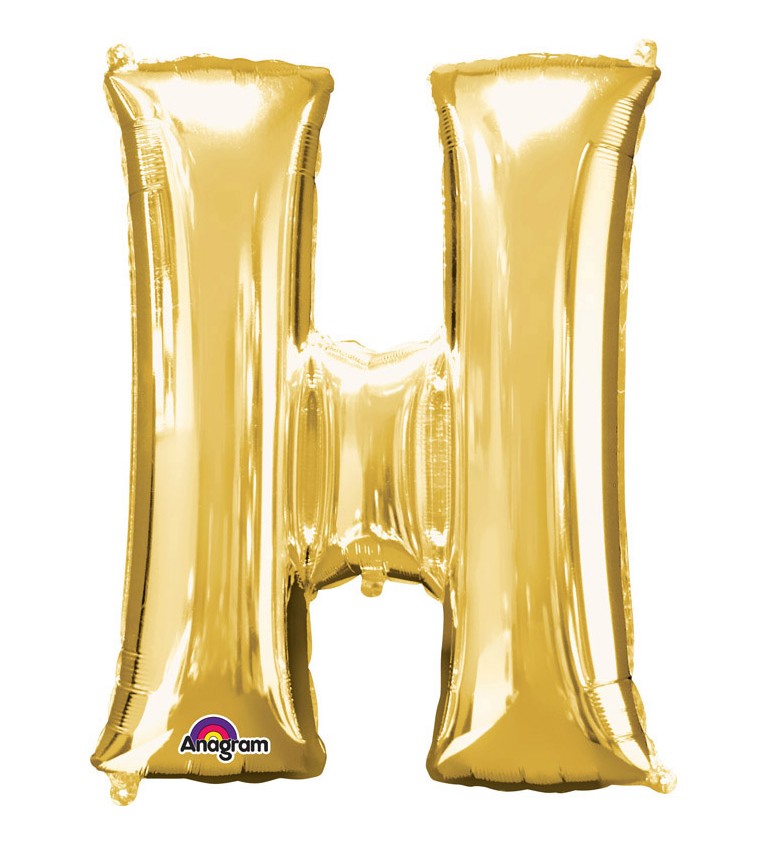 Zlatý fóliový balónek H