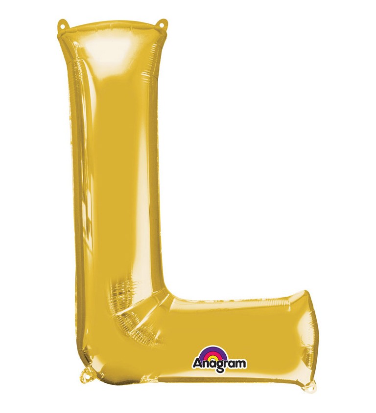 Zlatý fóliový balónek L