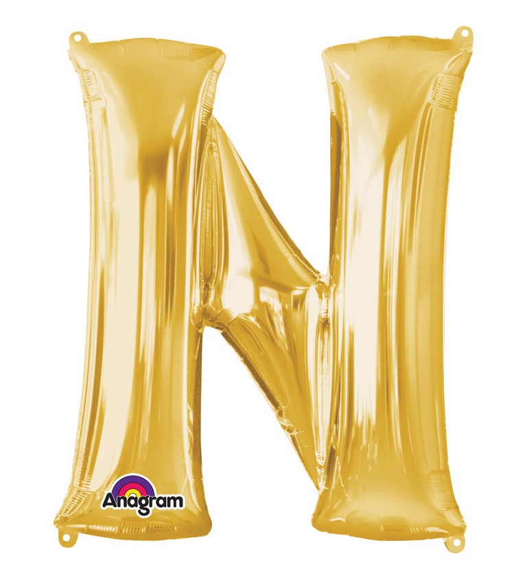 Zlatý fóliový balónek N