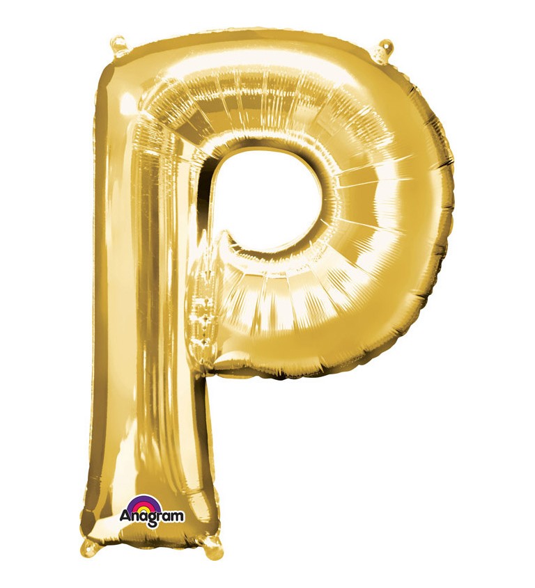 Zlatý fóliový balónek P