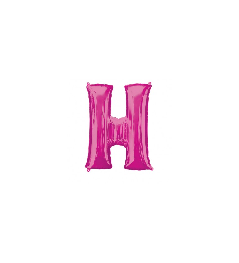 Růžový fóliový balónek H