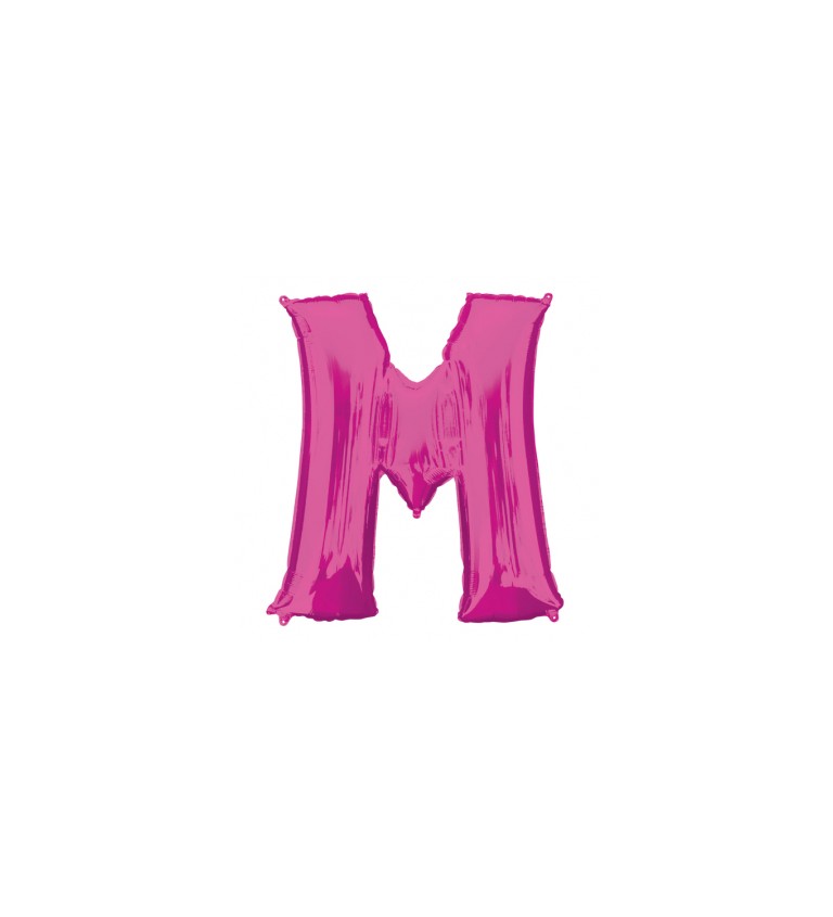 Růžový fóliový balónek M