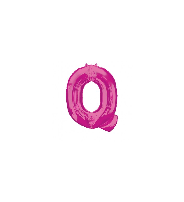 Růžový fóliový balónek Q