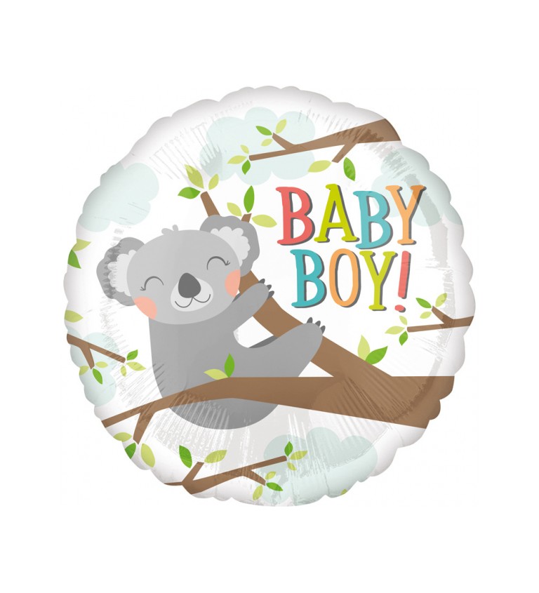 Koala - baby boy fóliový balónek