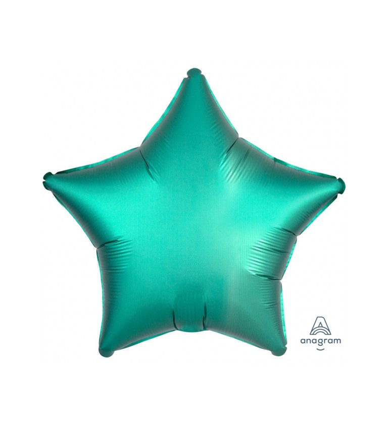 Fóliový balónek - zelená hvězda