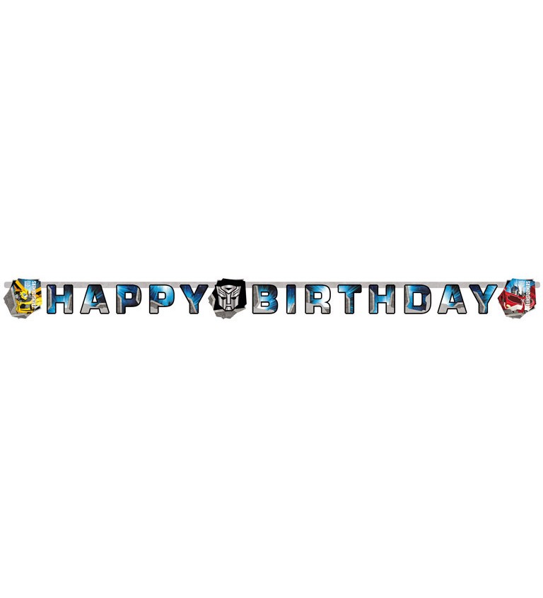 Girlanda Happy Birthday - Transformers