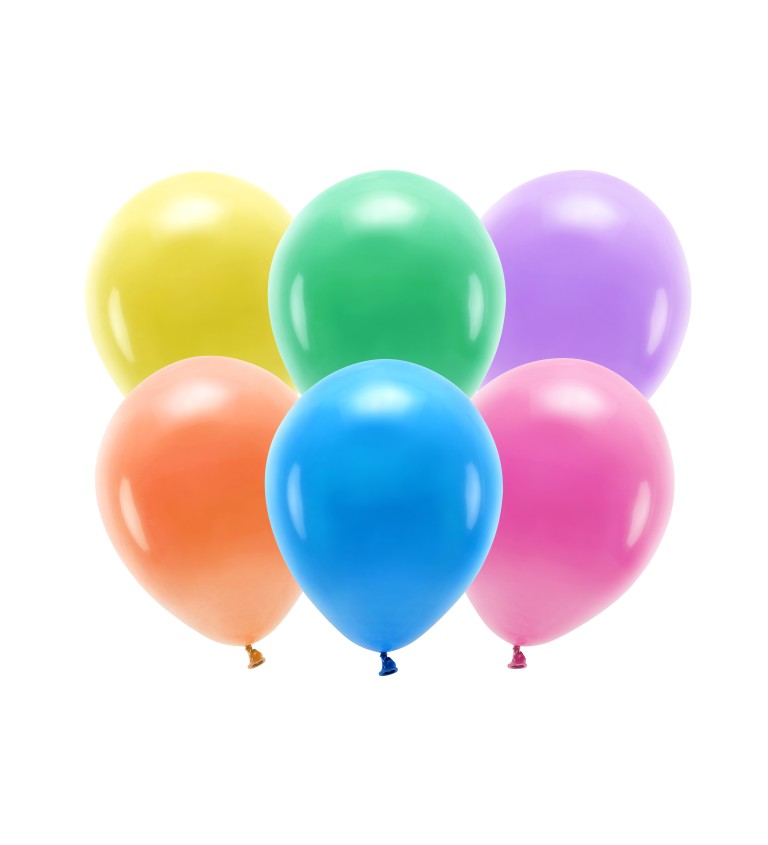 EKO Latexové balónky 26 cm pastelové, mix, 10 ks