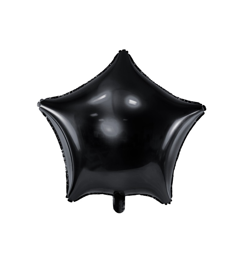 Fóliový balón - černá hvězda