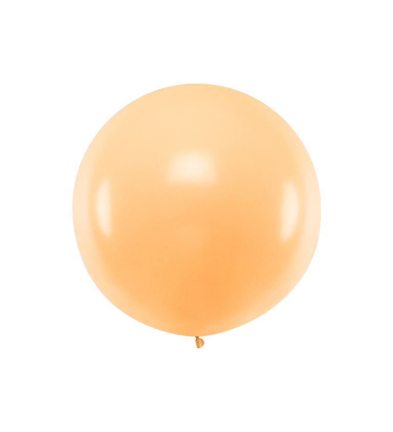 Obrovský pastelový balónek světle oranžový