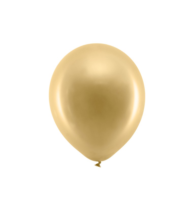 Latexové balónky 30 cm zlaté, 10 ks