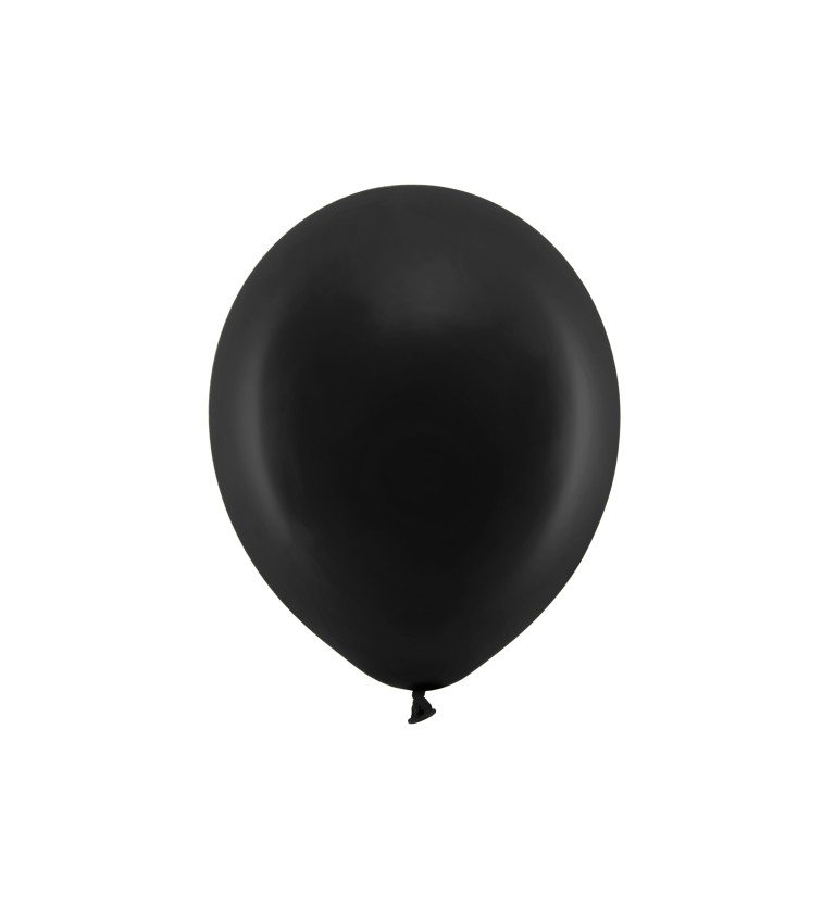 Duhové balónky 30cm metalické, černé