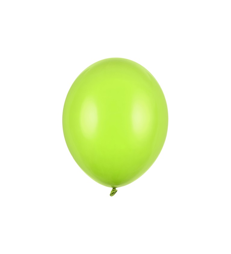 Latexové balónky 30 cm pastelové, světle zelené, 10 ks