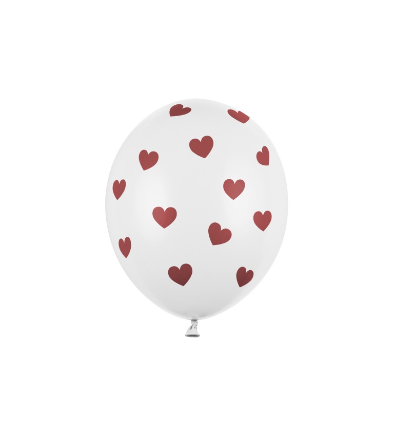 Latexové balónky 30 cm srdce, 50 ks