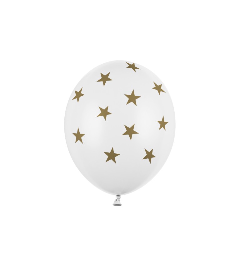 Latexové balónky 30 cm hvězdy, 6 ks
