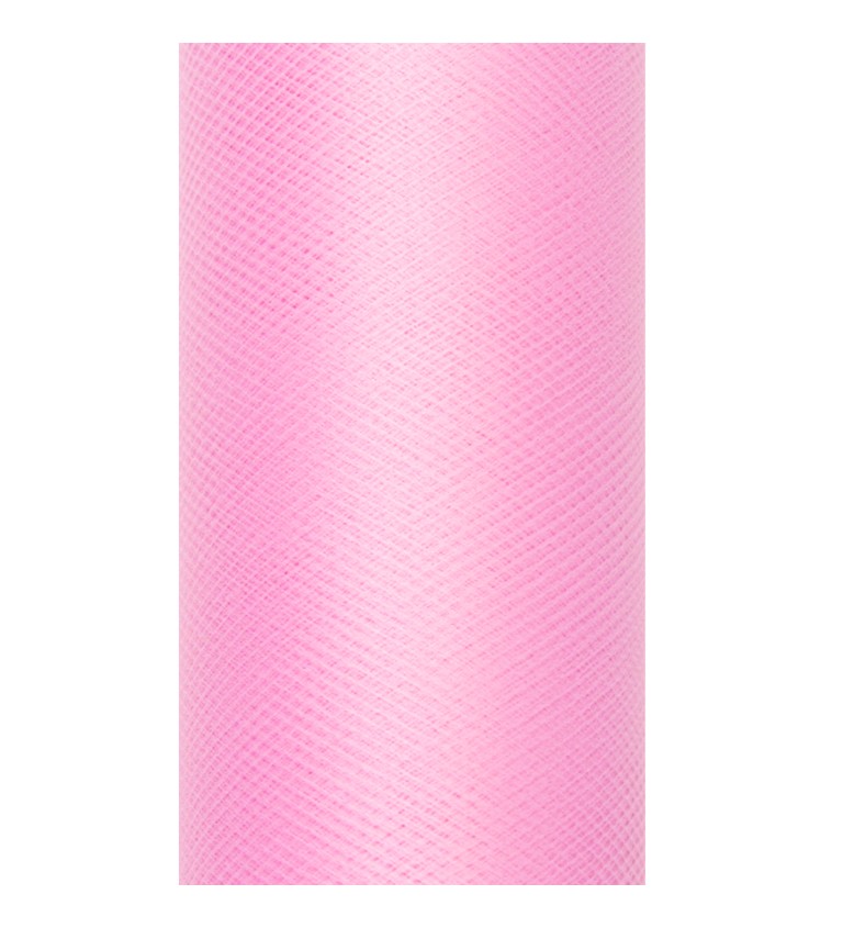 Jednobarevný světle růžový tyl - 0,15 m