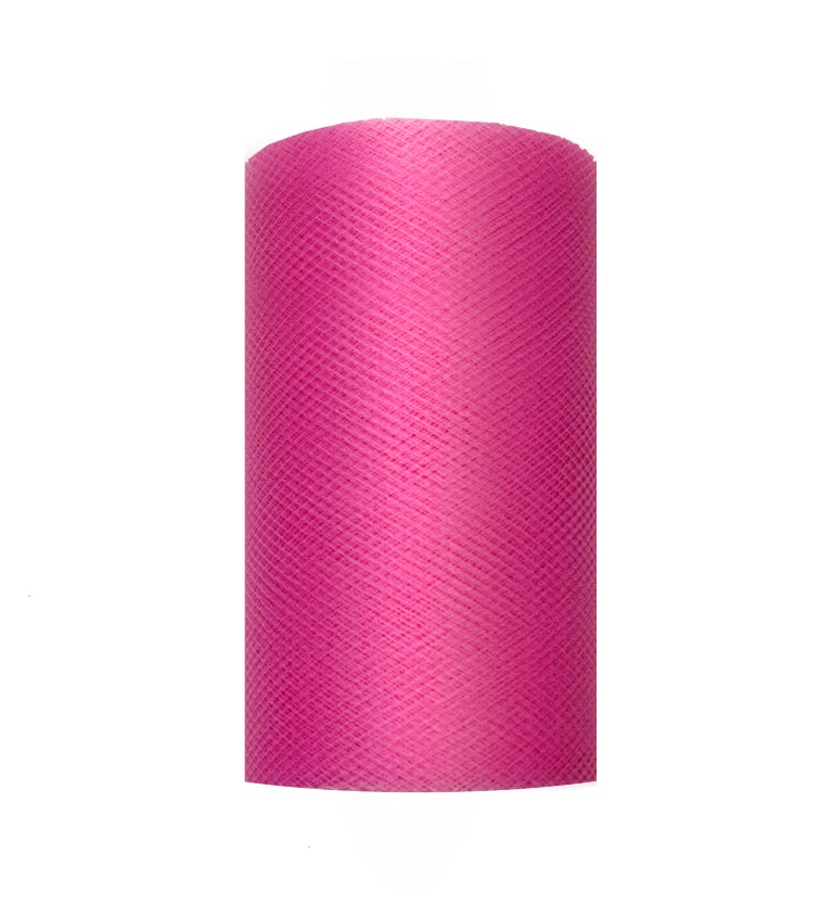 Jednobarevný růžový tyl - 0,08 m