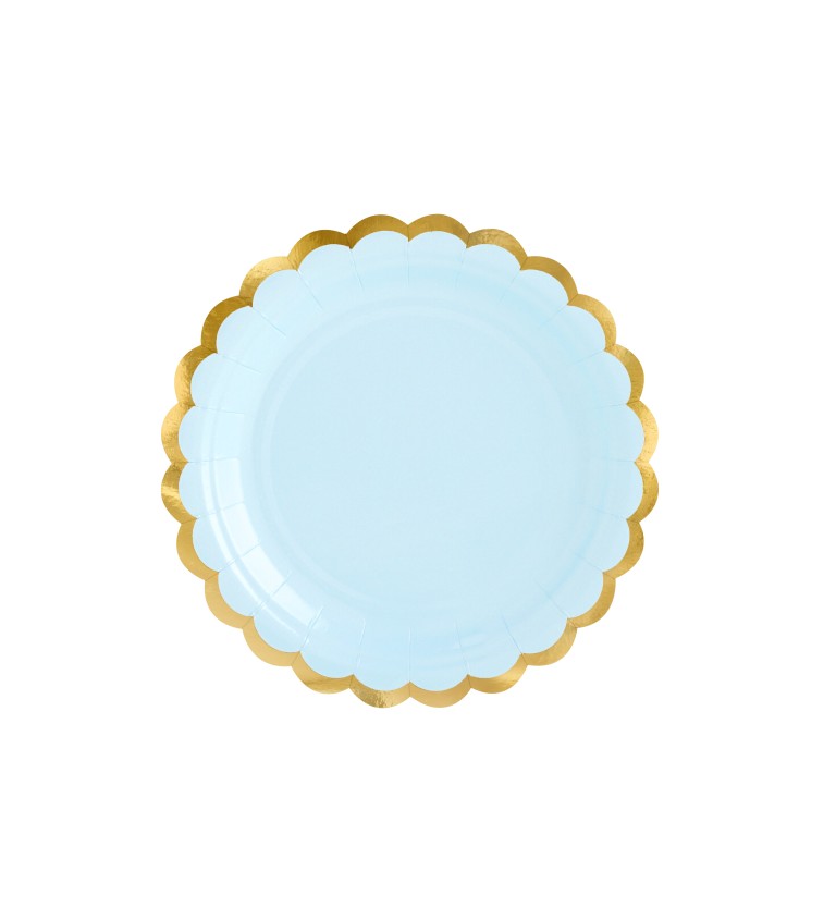 Papírové talíře - modré