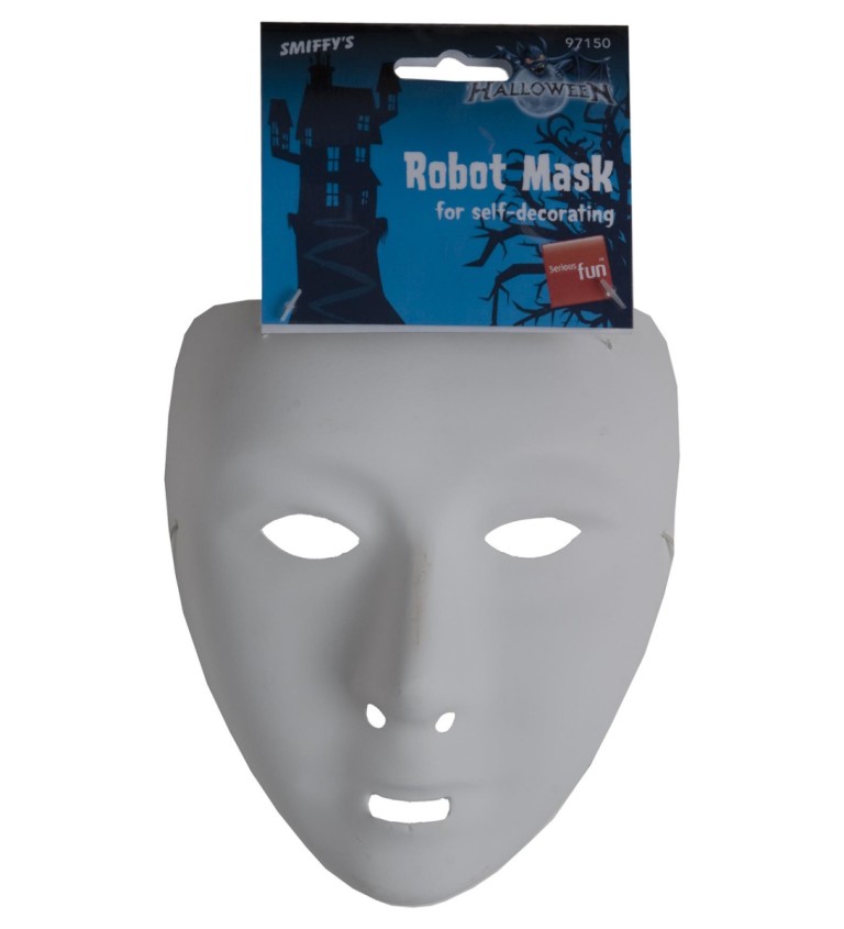 Maska - bílý robot