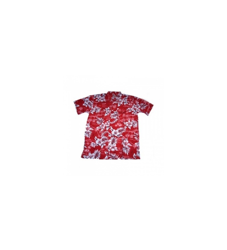 Havajská košile v červené barvě