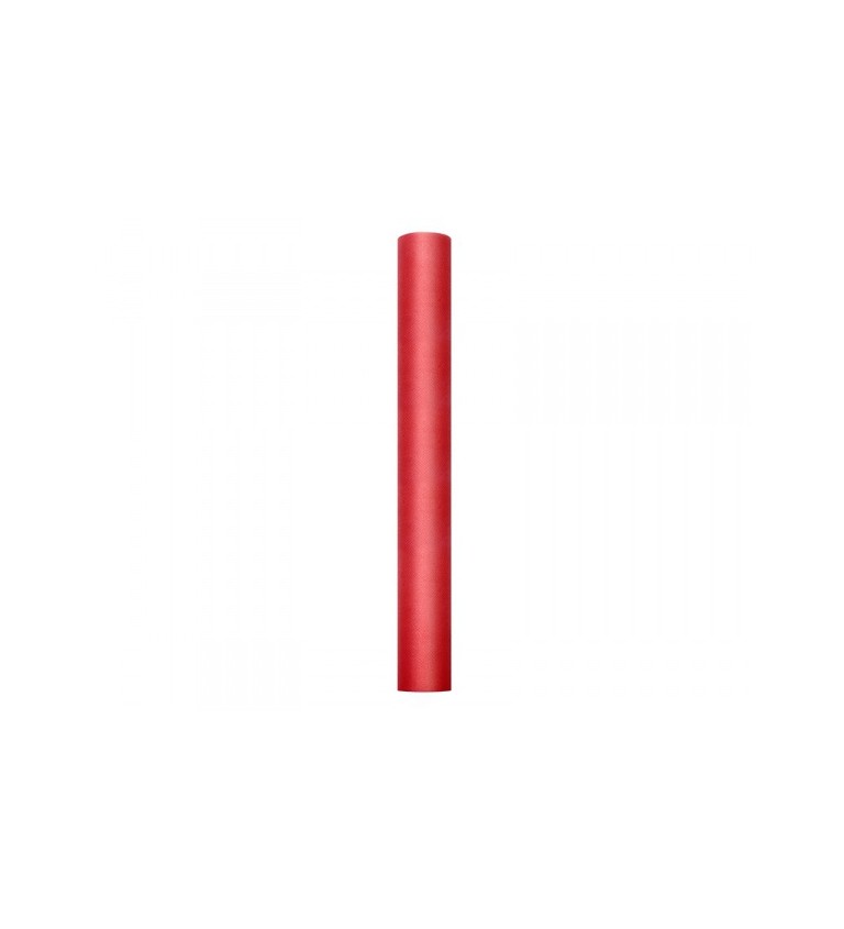 Jednobarevný červený tyl - 0,5 m