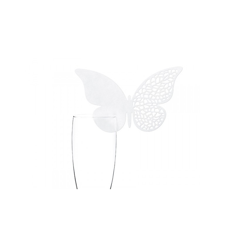 Jmenovka - ozdobný motýl II