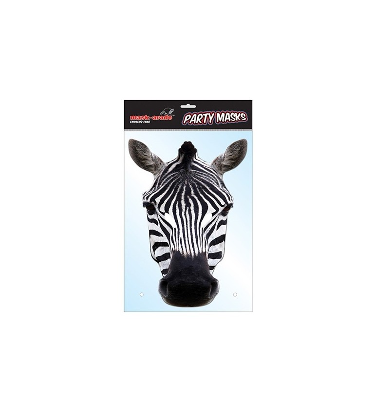 Papírová maska - Zebra