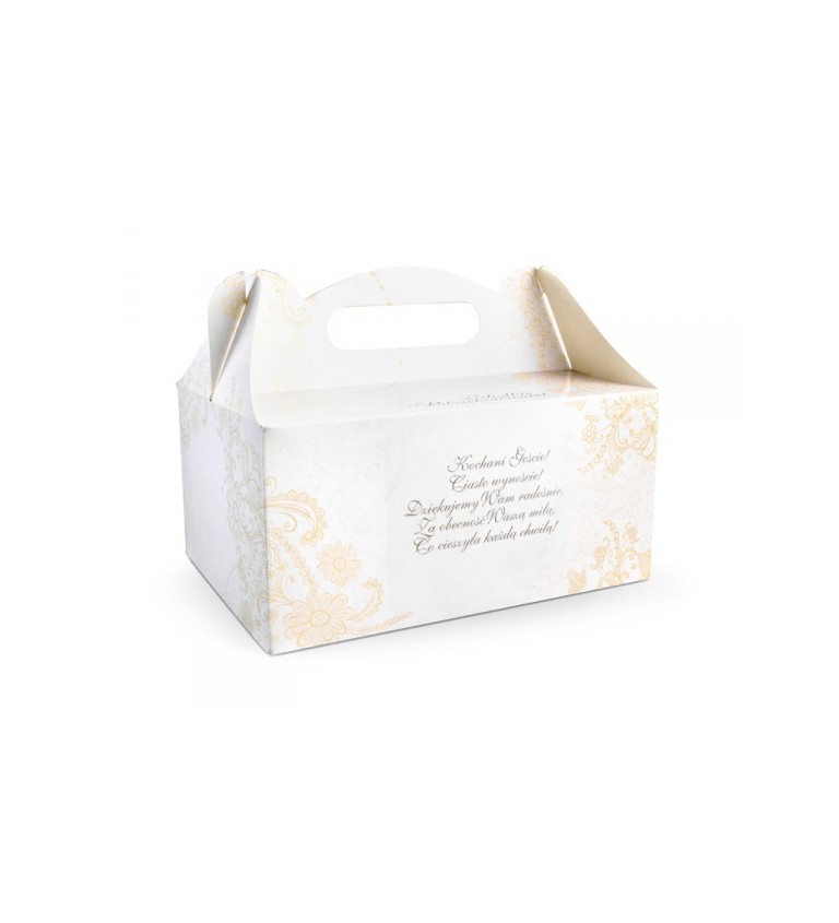 Dekorativní krabička na svatební dortíky
