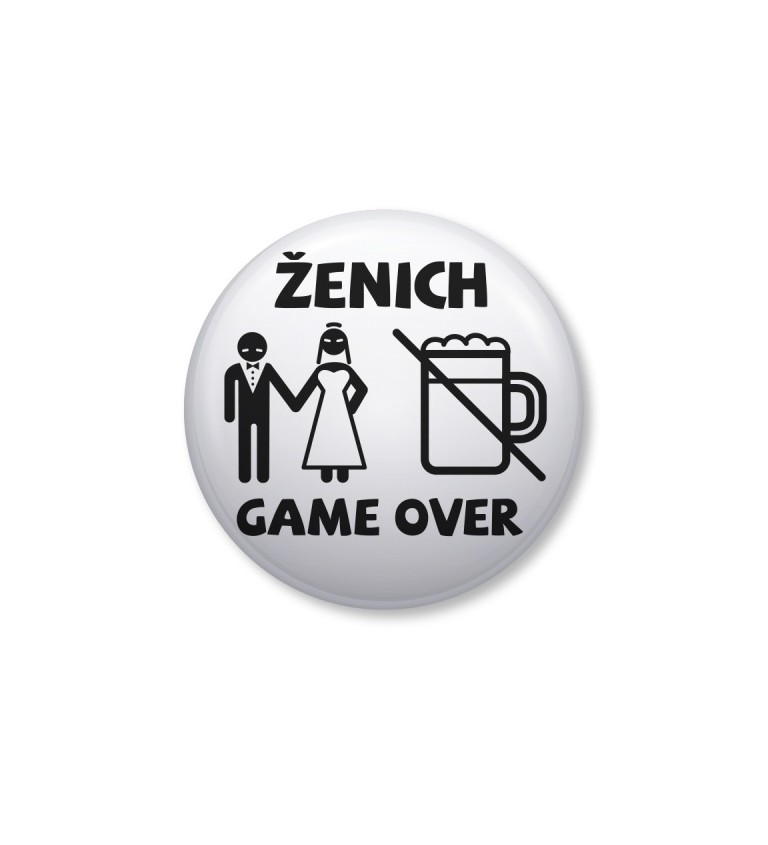 Game over placka - pivo