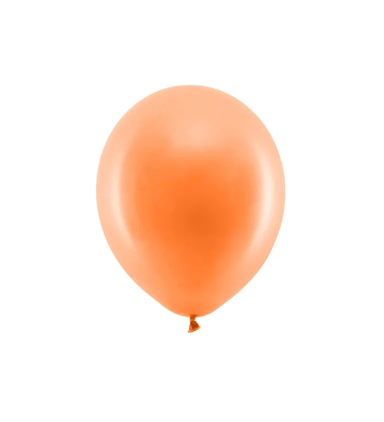 Balónek pastelový - oranžová barva 10ks
