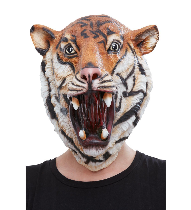 Celohlavová maska Tygr