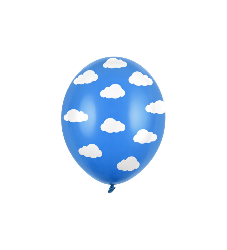 Balónky modré s mráčky
