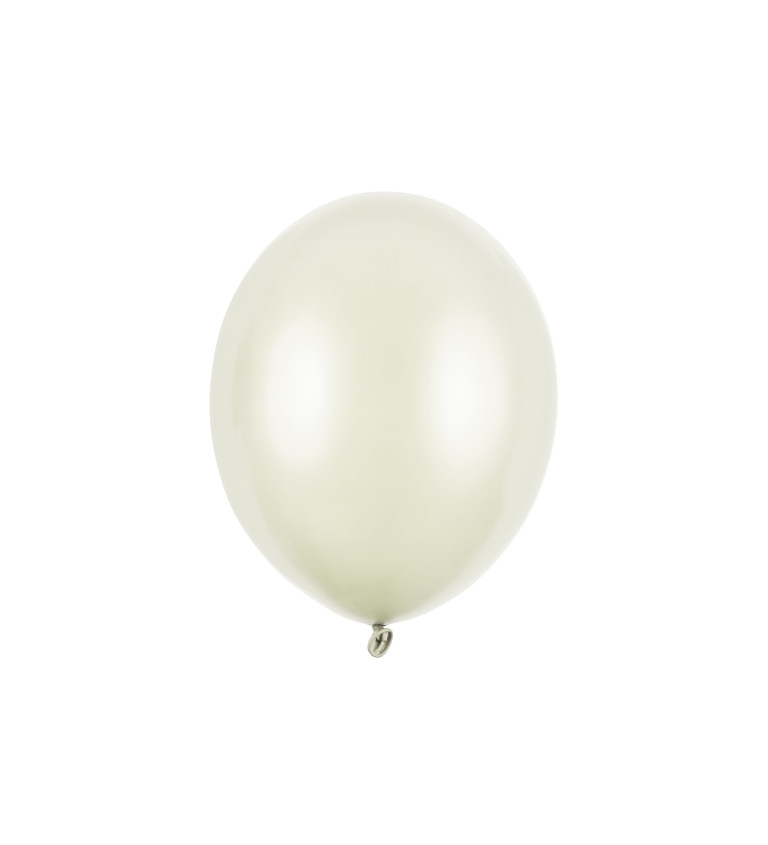 Latexové balónky 30 cm krémové, 100 ks
