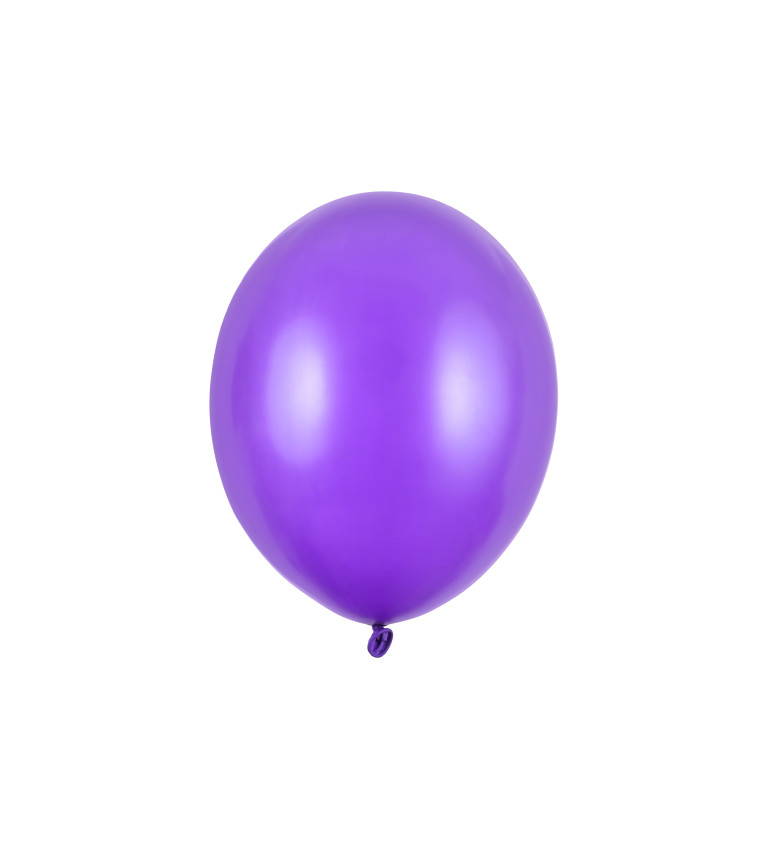 Latexové balónky 30 cm metalické, fialové 10 ks
