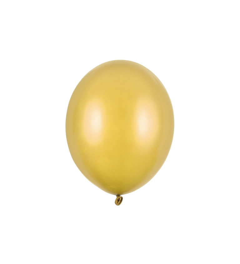 Latexové balónky 30 cm zlaté, 100 ks